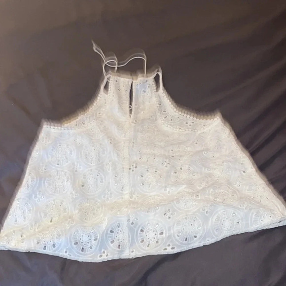 Hollister boho chic lace sleeveless muscle blouse Sz M - Picture 3 of 7